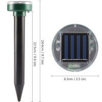 Відлякувач кротів на сонячній батареї Effectively Repels Garden Pro акумуляторний ультразвуковий прилад кротовідпугіватель гризунів і комах