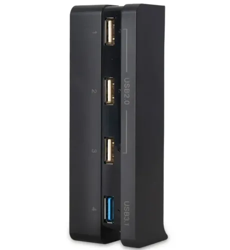 Універсальний Usb Hub dobe PS4 Slim Концентратор на 4 порти для ігрової приставки Sony Playstation, Юсб Хаб розгалужувач для периферійних пристроїв