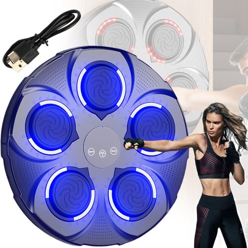 Музыкальный интеллектуальный тренажер для бокса Smart Music Boxing Machine MS-4137 подвесная настенная боксерская мишень с музыкой и LED подсветкой