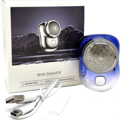 Акумуляторна Дорожня електробритва депілятор Mini Shaver P10 XL-510 3W для сухого і вологого гоління, Бездротова роторна USB міні бритва тример