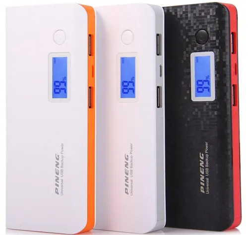 Портативний зарядний пристрій PINENG PN-968 Power Bank 10000 mahс LCD дисплеєм