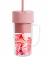 Портативний акумуляторний стакан блендер Mason Juicer LL-898 для фруктів ягід і смузі на 500мл з USB зарядкою, Чашка соковижималка XL - 354 для смузі