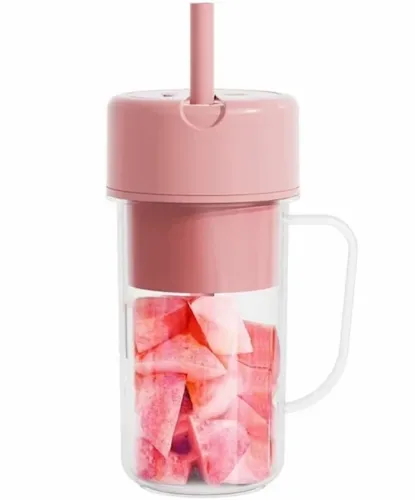 Портативний акумуляторний стакан блендер Mason Juicer LL-898 для фруктів ягід і смузі на 500мл з USB зарядкою, Чашка соковижималка XL - 354 для смузі