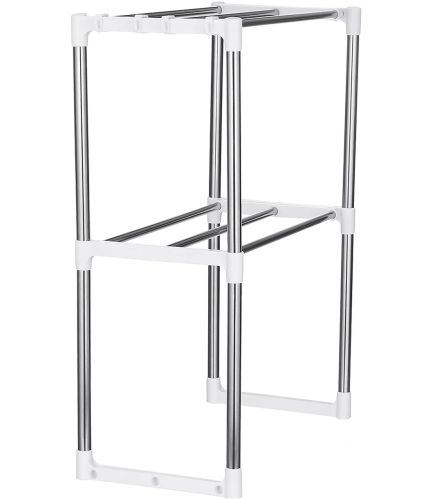 Полиця стелаж для мікрохвильовки Multifunctional storage rack NJ-452 настільний кухонний органайзер для мікрохвильової СВЧ-печі, Полиця-органайзер
