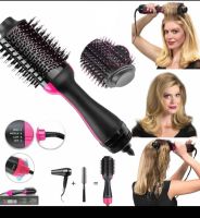 Фен щітка гребінець 3в1 One step hair Dryer 3 режими 1000W, випрямляч для укладання волосся, стайлер з функцією іонізації і керамічним покриттям