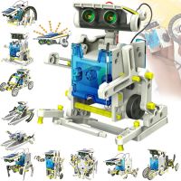 Развивающий робот конструктор Solar Robot 14 в 1 роботостроение на солнечной батареи, игрушка трансформер на 2 уровня сложности для детей от 10 лет