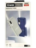 Зарядний пристрій УМБ Power Bank Smart Tech UN-3103 20000 mAh 2xUSB, Портативна батарея повербанк зовнішній акумулятор зарядка телефону з ліхтариком