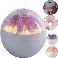 Акумуляторний зволожувач повітря Poke Ball Flower Humidifier OFAN-505 з квітами і LED підсвічуванням, Настільний аромадифузор нічник 220мл від USB