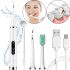 Электрическая зубная щетка скалер Electric Teeth Cleaner MAG-780 ультразвуковая для чистки зубов и удаления зубного камня с зеркалом 5 режимов Белая