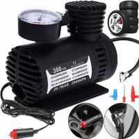 Электрический автомобильный компрессор 300 PSI 10-12Amp 25л Ji030 воздушный насос для автомобиля, Автокомпрессор для подкачки колес машины Черный