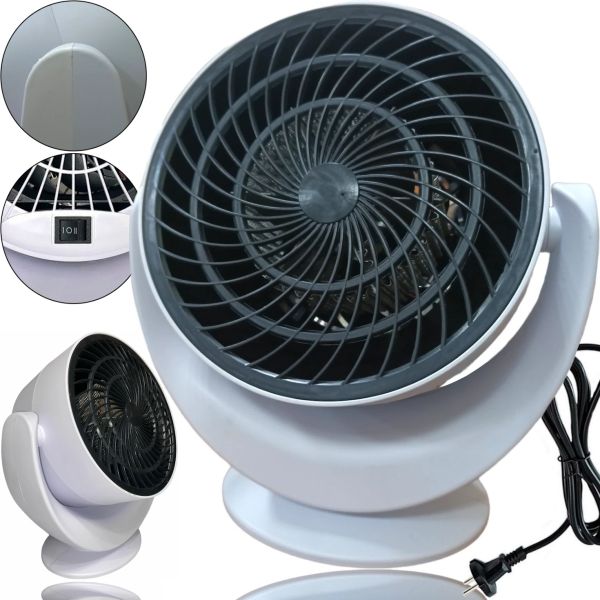 Електричний настільний тепловентилятор Air Circulator Fan H-556 з обдувом теплого і холодного повітря, підлоговий обігрівач вентилятор 2 режими