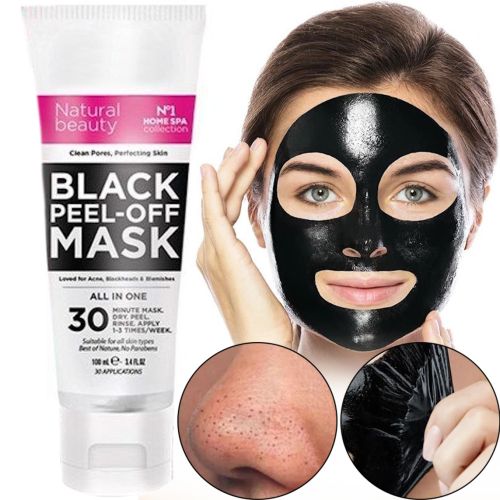 Черная маска для лица Dermacol Black Peel Off Mask в тюбике 120мл. против Угрей и Черных Точек