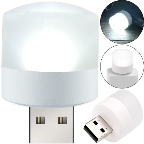 Світлодіодна USB міні лампочка нічник Vkstar 1W LED Light BU-15 від Power Bank і ноутбука, Лампа ліхтарик 6000K від повербанка ПК 1Вт Холодний білий