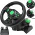 Універсальний ігровий кермо Vibration Steering Wheel 3 в 1 з педалями і коробкою передач для PC / PS2 / PS3, мультимедійний спортивний кермо для ПК