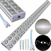 Светодиодная потолочная лампа с линзами Tube Light T10 120 см 6500K Электрический модульный светильник фонарь на стену SMD 36W от сети 220V Белая