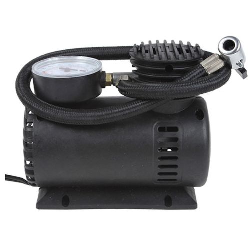 Электрический автомобильный компрессор 300 PSI 10-12Amp 25л Ji030 воздушный насос для автомобиля, Автокомпрессор для подкачки колес машины Черный