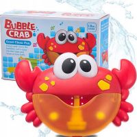 Краб дитяча іграшка для ванни Bubble Crab музична іграшка-генератор піни на присосках з мильними бульбашками, забавний краб-міхур на батарейках