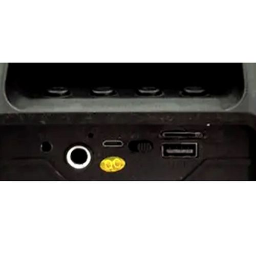 Портативная беспроводная колонка чемодан ESS-105 с Led подсветкой USB, SD, FM, AUX Bluetooth со светомузыкой аккумуляторная музыкальная, мини-чемодан