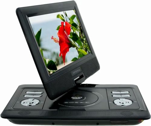 Цифровой автомобильный DVD проигрыватель Opera NS-1129 11" портативный поворотный плеер DVD-книга с пультом ДУ, джойстиком TV USB SD OP-1129