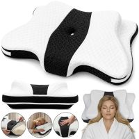 Ортопедична подушка для сну «Метелик» Piluxx Cervical Alignment Pillow LY-1242 — анатомічна подушка з пінопласту з ефектом пам’яті для спини та шиї