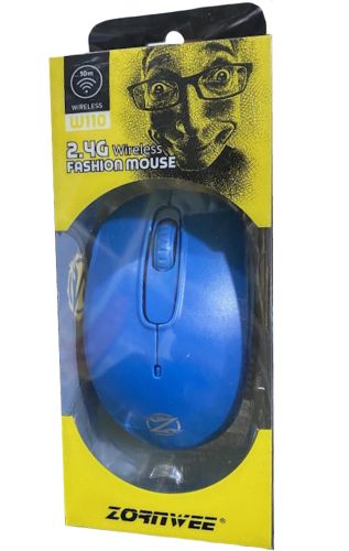 Беспроводная Bluetooth мышка ZornWee W110 Blue для компьютера и ноутбука, Игровая компьютерная блютуз мышь 2.4GHZ USB для ПК от батареек Синяя