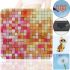Електронні підлогові ваги Domotec MS-2019 до 180 кг для зважування, Квадратні скляні ваги з Led дисплеєм для зважування Домотек до 180кг