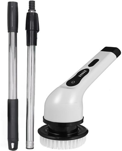 Беспроводная щетка Electric Cleaning Brush JY-6010 9в1 с насадками для влажной уборки, Аккумуляторная электрощетка ECB-888 с телескопической ручкой