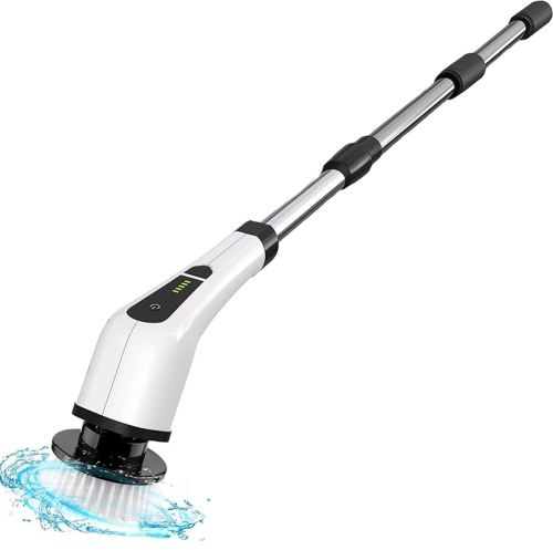 Беспроводная щетка Electric Cleaning Brush JY-6010 9в1 с насадками для влажной уборки, Аккумуляторная электрощетка ECB-888 с телескопической ручкой