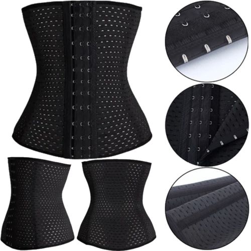 Стягуючий корсет Красива Талія для схуднення Abdomen Waistband коригувальний, моделюючий жіночий пояс для корекції талії під одяг Чорний