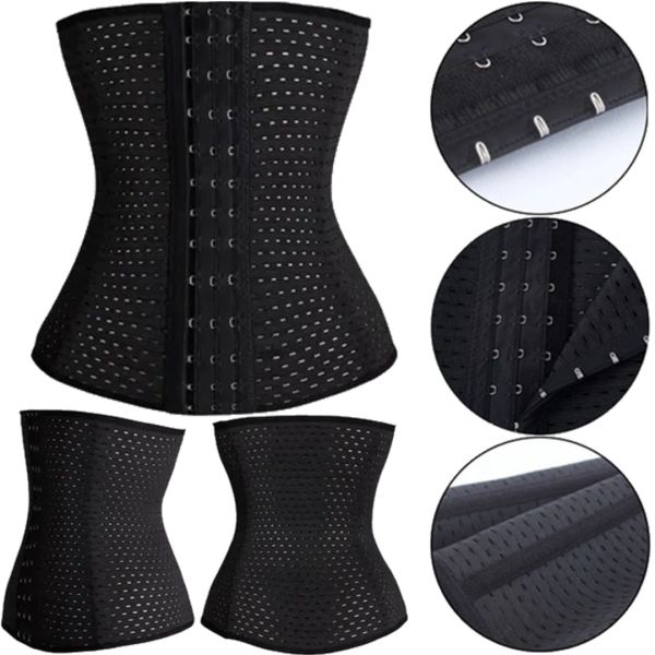 Стягуючий корсет Красива Талія для схуднення Abdomen Waistband коригувальний, моделюючий жіночий пояс для корекції талії під одяг Чорний