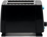 Електричний тостер Bitek BT-263 Black 1000W кухонний горизонтальний електротостер на 2 тости для хліба зі знімним піддоном 2 Slice TOASTER Чорний