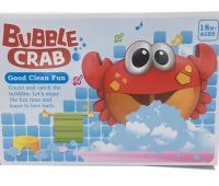 Краб дитяча іграшка для ванни Bubble Crab музична іграшка-генератор піни на присосках з мильними бульбашками, забавний краб-міхур на батарейках