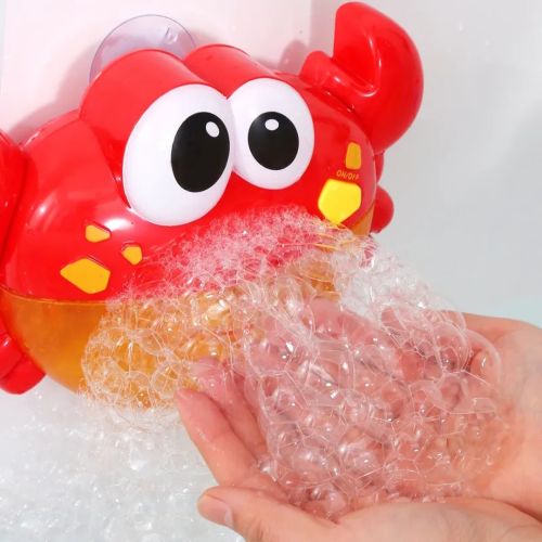 Краб дитяча іграшка для ванни Bubble Crab музична іграшка-генератор піни на присосках з мильними бульбашками, забавний краб-міхур на батарейках