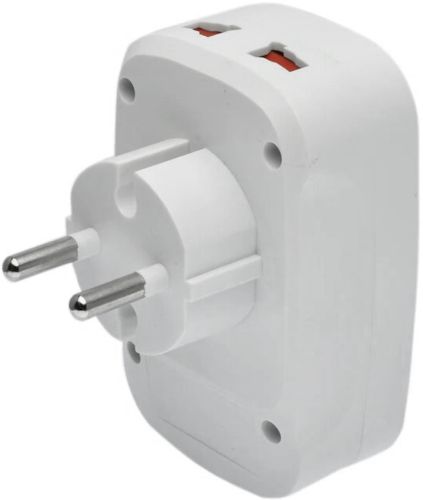 Сетевой тройник Travel Adaptor 823 разветвитель адаптер для зарядки телефона SL-188 на 2 USB сетевое зарядное устройство с индикатором в розетку