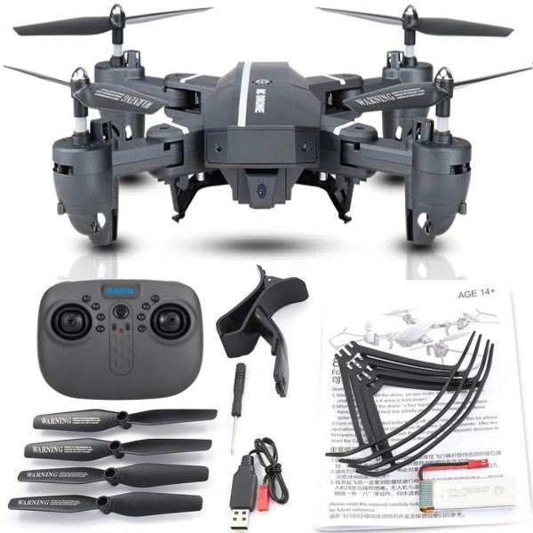 Складаний акумуляторний квадрокоптер RC Drone 8807 FPV C HD WiFi камерою барометром, чотирьох осьовий дрон, коптер з функцією повернення CTW 8807W