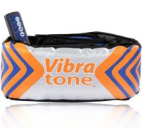 Масажний пояс для схуднення Vibra Tone 12W електричний пояс-масажер для живота, боків і стегон, антицелюлітний вібромасажер з пультом управління