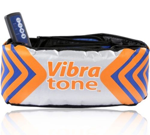 Масажний пояс для схуднення Vibra Tone 12W електричний пояс-масажер для живота, боків і стегон, антицелюлітний вібромасажер з пультом управління