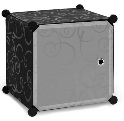 Складаний шафа органайзер для речей Storage Cube Cabinet MP-39-61 110х110х35 см Пластикова тумба на 9 секцій поличка для одягу та взуття Чорна