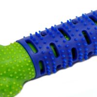 Зубна щітка для чищення ясен собак Chewbrush Ardemer самоочисна гумова собача кістка, жувальна іграшка-кісточка для зубів 25 * 4.5 см синя
