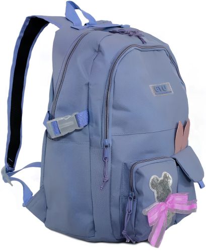 Шкільний набір сумок Fashion Sg5017 4 в 1 для дівчаток, Підлітковий комплект в школу, рюкзак на 16 л сумка шоппер пенал, ранець зі значком Фіолетовий