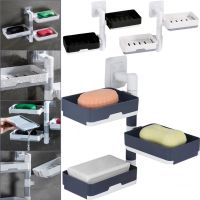Настенная вращающаяся мыльница Rotary Drawer Type Soap Box полка-мыльница на 3 яруса, полка для мыла, держатель органайзер в ванную комнату Soar
