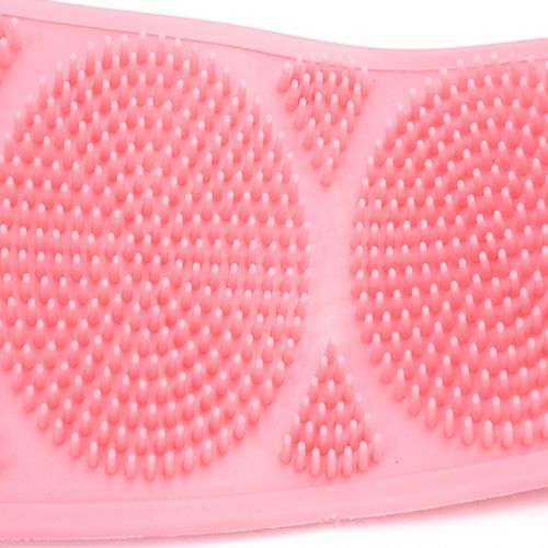 Силіконова двостороння мочалка Silicon bath towel 70см мочалка-масажер для тіла, масажна щітка для душу і ванни з ручками Silica gel Bath brush