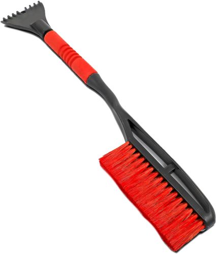 Щітка-скребок для чищення авто Snow Brush A031-001 2 в 1 телескопічна щітка для очищення автомобіля від снігу, криги зі скребком і ручкою 68-88 см