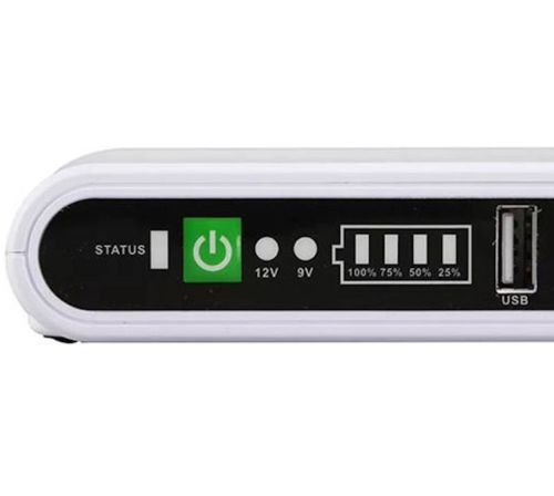 Джерело безперебійного живлення ДБЖ UPS SKE POE-532E для WI-Fi роутера 5V 9V 12V Power Bank 8800 mAh бесперебойник 17W для PoE 15V 24V модему Білий