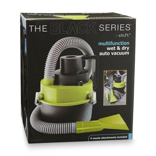 Автомобильный пылесос The Black Multifunction Auto Vacuum 100 W для сухой и влажной уборки в салоне от прикуривателя 12V 3 насадки для авто
