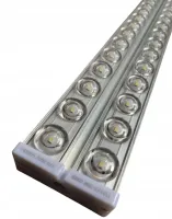 Светодиодная потолочная лампа с линзами Tube Light T10 120 см 6500K Электрический модульный светильник фонарь на стену SMD 36W от сети 220V Белая