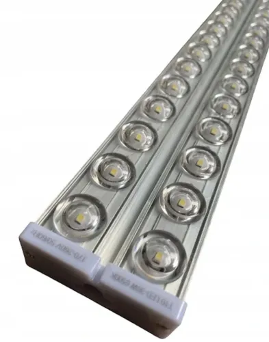 Светодиодная потолочная лампа с линзами Tube Light T10 120 см 6500K Электрический модульный светильник фонарь на стену SMD 36W от сети 220V Белая