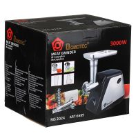 Кухонна електрична м'ясорубка Domotec MS - 2024 3000W з соковижималкою, Електром'ясорубка з теркою, шатківницею, насадкою для ковбас Домотек 3000Вт
