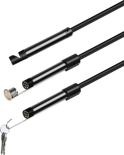USB камера ендоскоп Android and PC Endoscope 7mm, гнучка камера ендоскопа 2.2 метра 7 мм з підсвічуванням, ендоскоп-камера для смартфона, ноутбука