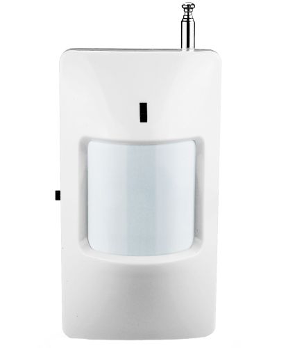 Беспроводной настенный ИК датчик движения для GSM сигнализации PIR Detector HW 01 с углом обзора 110 градусов HW-01 игнорирующий животных Белый